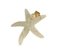 Fermaglio per capelli con design a forma di stella marina, accessorio per donne alla moda, festival musicali, uso quotidiano, clip per capelli per vacanze