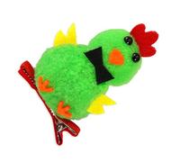 Fermaglio per capelli con disegni di pollo in stile cartone animato, decorazione per capelli in peluche per migliorare qualsiasi outfit per occasioni di vacanza