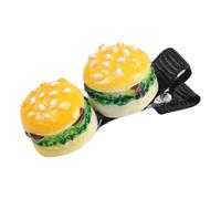 Fermaglio per capelli con falchi canditi/hamburger, per bambini e adulti, novità cibo, clip laterale, antiscivolo, per donne e ragazze