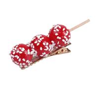 Fermaglio per capelli con falchi canditi/hamburger, per bambini e adulti, novità cibo, clip laterale, antiscivolo, per donne e ragazze