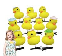 Fermaglio per capelli con, fermagli per capelli con gialla carina,Set di forcine in peluche con di cartone animato da 10 pezzi - Morbide mollette per capelli a forma di gia