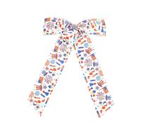 Fermaglio per capelli con fiocchi patriottici, per il 4 luglio, alla moda, decorazione per capelli, adatta per feste nazionali