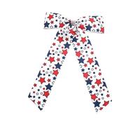 Fermaglio per capelli con fiocchi patriottici, per il 4 luglio, alla moda, decorazione per capelli, adatta per feste nazionali