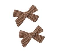 Fermaglio per capelli con fiocco, 2 pezzi, forcine per capelli laterali per bambini, presa sicura, design confortevole, per tutti i giorni e festival, fiocchi in tessuto essenziali per bambini