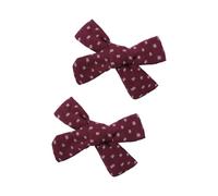 Fermaglio per capelli con fiocco, 2 pezzi, forcine per capelli laterali per bambini, presa sicura, design confortevole, per tutti i giorni e festival, fiocchi in tessuto essenziali per bambini