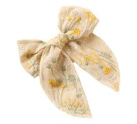 Fermaglio per capelli con fiocco Cottagecore Dolci Fiocchi Piatto Clip Ricamo Forcina Fiocchi Elegante Fermaglio per Capelli per mazzi