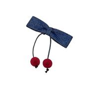 Fermaglio per capelli con fiocco e ciliegie, per donne e ragazze, regolabile, antiscivolo, per abbigliamento casual, tutti gli abbinamenti