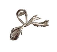 Fermaglio per capelli con fiocco in velluto rosso, per autunno e inverno, da donna, elegante, francese, accessori per capelli coreani, accessori per capelli femminili (rosa)