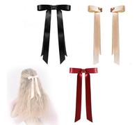 Fermaglio per capelli con fiocco magnetico intelligente per acconciature, forte tenuta, antiscivolo, design 2 in 1, mini fiocco a farfalla, chiusura delicata senza tiro, per coda di cavallo e stili a