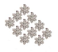 Fermaglio per capelli con fiocco neve con, 10, per festival, accessorio invernale, forcina laterale per vari tipi capelli, copricapo Capodanno, fermaglio con fiocco neve
