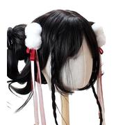 Fermaglio per capelli con fiocco peloso grazioso fiocco per bambini forcina per ragazze dolci accessori per forcine per capelli per donne ragazze fermagli bianchi per capelli per bambini