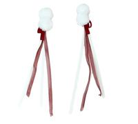 Fermaglio per capelli con fiocco pompon frangia clip per ragazze dolci clip copricapo accessori per capelli forcina pelosa