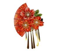 Fermaglio per capelli con fiore finto nappa, forcina per donne con perle finte, decorazione antiscivolo, decorativo, abito tradizionale giapponese, kimono, vestaglia per bambini e ragazze, cosplay,