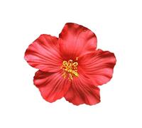 Fermaglio per capelli con fiore hawaiano rosso da 8 cm, per donne e ragazze, accessorio per capelli alla moda con fiori bohémien, per ballerine, matrimoni, feste in spiaggia