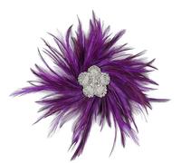 Fermaglio per capelli con fiori e piume luccicanti, per donne, derby, eventi, spettacoli teatrali, festival, intrattenimento, copricapo alla moda