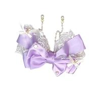 Fermaglio per capelli con nappe per bambine, con fiocco, portatile, per uso quotidiano ed eventi, uso quotidiano, abbigliamento casual
