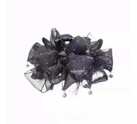 Fermaglio per capelli con nodo a farfalla con strass di sabbia, mostra volume, crea atmosfera, updo posteriore della testa, 2 clip a forma di squalo