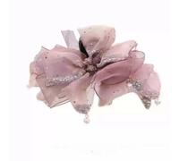 Fermaglio per capelli con nodo a farfalla con strass di sabbia, mostra volume, crea atmosfera, updo posteriore della testa, 2 clip a forma di squalo