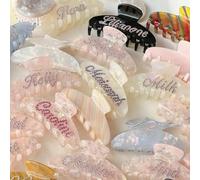 Fermaglio per capelli con nome personalizzato, elegante accessorio per capelli da sposa per damigelle d'onore, regalo per matrimonio, sposa (1 pezzo)