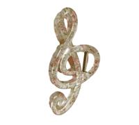Fermaglio per capelli con nota musicale, Artiglio a molla in acrilico con denti accoppiati, accessorio da 5, 1 pollici per l ' organizzazione quotidiana fili sciolti Fermaglio per capelli con nota