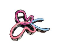 Fermaglio per capelli con papillon in stile coreano, elegante design a contrasto di colore, ideale per uscite casual da donna ed eventi formali