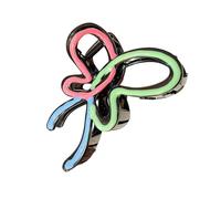 Fermaglio per capelli con papillon in stile coreano, elegante design a contrasto di colore, ideale per uscite casual da donna ed eventi formali