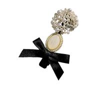 Fermaglio per capelli con perle e fiocco, ornamento per capelli adatto per abbinare look eleganti ed eleganti in ogni occasione