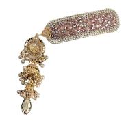 Fermaglio per capelli con perle lussuose e perle, per festa di compleanno, elegante spettacolo di bellezza, con cristalli