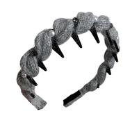 Fermaglio per capelli con perle regolabili per capelli per donne e ragazze, morbido all'uncinetto, per donna d'ufficio, comfort tutto il giorno, clip per capelli antiscivolo per l'inverno