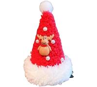 Fermaglio per capelli con perline di Natale, fermaglio per capelli con perline di Natale, clip per decorazione per capelli con perline lucide, strumento leggero per modellare i capelli per feste a