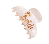 Fermaglio per capelli con scritta da sposa, per matrimonio, forte tenuta, per eventi formali, capelli spessi, addio al nubilato