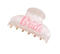 Fermaglio per capelli con scritta da sposa, per matrimonio, forte tenuta, per eventi formali, capelli spessi, addio al nubilato