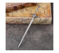 Fermaglio per capelli con spade antiche, stile cinese, segnalibro con spada antica e goccia d'acqua, per chignon, gioielli per capelli (05)