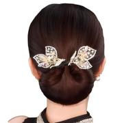 Fermaglio per capelli con strass Fiore Elegante Squisito Pigro Bigodino Retrò Shinning M2T3 Accessori Per Le Donne Copricapo Coda di cavallo