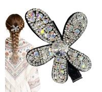 Fermaglio Per Capelli Con Strass Forcina Floreale Luccicante 3D