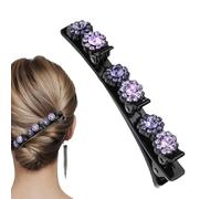 Fermaglio per capelli con strass lucidi, forcine intrecciate con pietra di , accessori per capelli, facilmente intrecciabili, fermagli per capelli alla moda per viaggiare