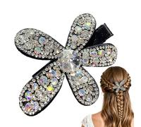 Fermaglio Per Capelli Con Strass per Capelli 3D Floreali Luccicanti