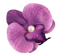 Fermaglio per capelli coreano Phalaenopsis Fiore Grande Fiore Dolce Fermagli per Capelli per Donne Ragazze Matrimonio Feste Copricapo