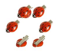 Fermaglio per capelli creativo a forma di coccinella, 6 pezzi, accessori per capelli con presa sicura, per abbigliamento casual, eventi e feste, per adolescenti