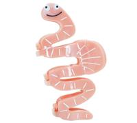 Fermaglio per capelli da donna a forma di serpente, elegante fermaglio per sposa, viaggi e uso quotidiano (universale per capelli corti e lunghi), clip per capelli rosa invisibobble