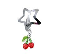 Fermaglio per capelli da donna alla moda con ciondolo a forma di stella con perla e catena per frangia per feste e accessori da indossare tutti i giorni