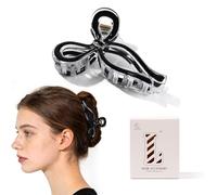 Fermaglio per capelli da donna, con fiocco medio, per capelli spessi e | Elegante accessorio per capelli antiscivolo, a forma di farfalla, per una presa forte, perfetto per l'estate e la spiaggia