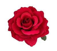 Fermaglio per capelli da donna con fiore di ibisco rosso, accessori per capelli alla moda, forcina floreale per matrimoni e feste, celebrazioni, accessorio per capelli floreale