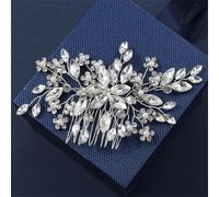 Fermaglio per capelli da donna, con fiore e perle, diademi da sposa, accessorio per matrimonio, stile 24