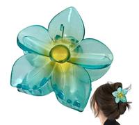 Fermaglio per capelli da donna con fiori grandi, clip per fiori,Clip per artiglio di fiori per capelli tropicali chiari - Forcina per capelli per vacanze sul mare, attività in piscina, vari costumi