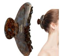 Fermaglio per capelli da donna, in acetato di cellulosa di marmo da 10,4 cm, per capelli, antiscivolo, da donna