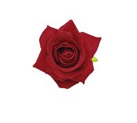 Fermaglio per capelli da donna in tessuto, con fiore artificiale, spilla Pi