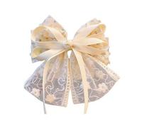 Fermaglio per capelli da ragazza, morbido, ricamato, in pizzo, con fiocco, decorazione laterale, per acconciature delicate, accessori per capelli