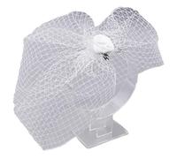 Fermaglio per capelli da ragazza punk con rosa e velo decorativo cappello fascinator cappello punk per scattare foto per donna festival clip per la vita quotidiana grande bella per piccolo per sottile