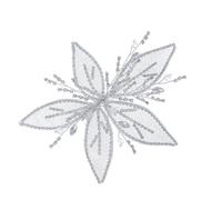 Fermaglio Per Capelli Da Sposa Con Fermaglio a Forma in Scintillante Con Accessorio Per Lo Styling Dei Capelli Con Petalo D'argento Per La Fotografia Della Sposa. Fermaglio